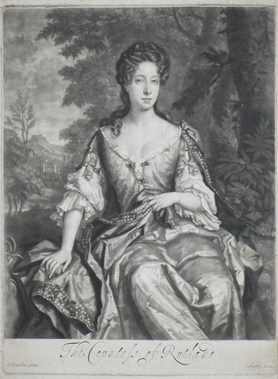 Mezzotint - Countess of Rutland. - Smith